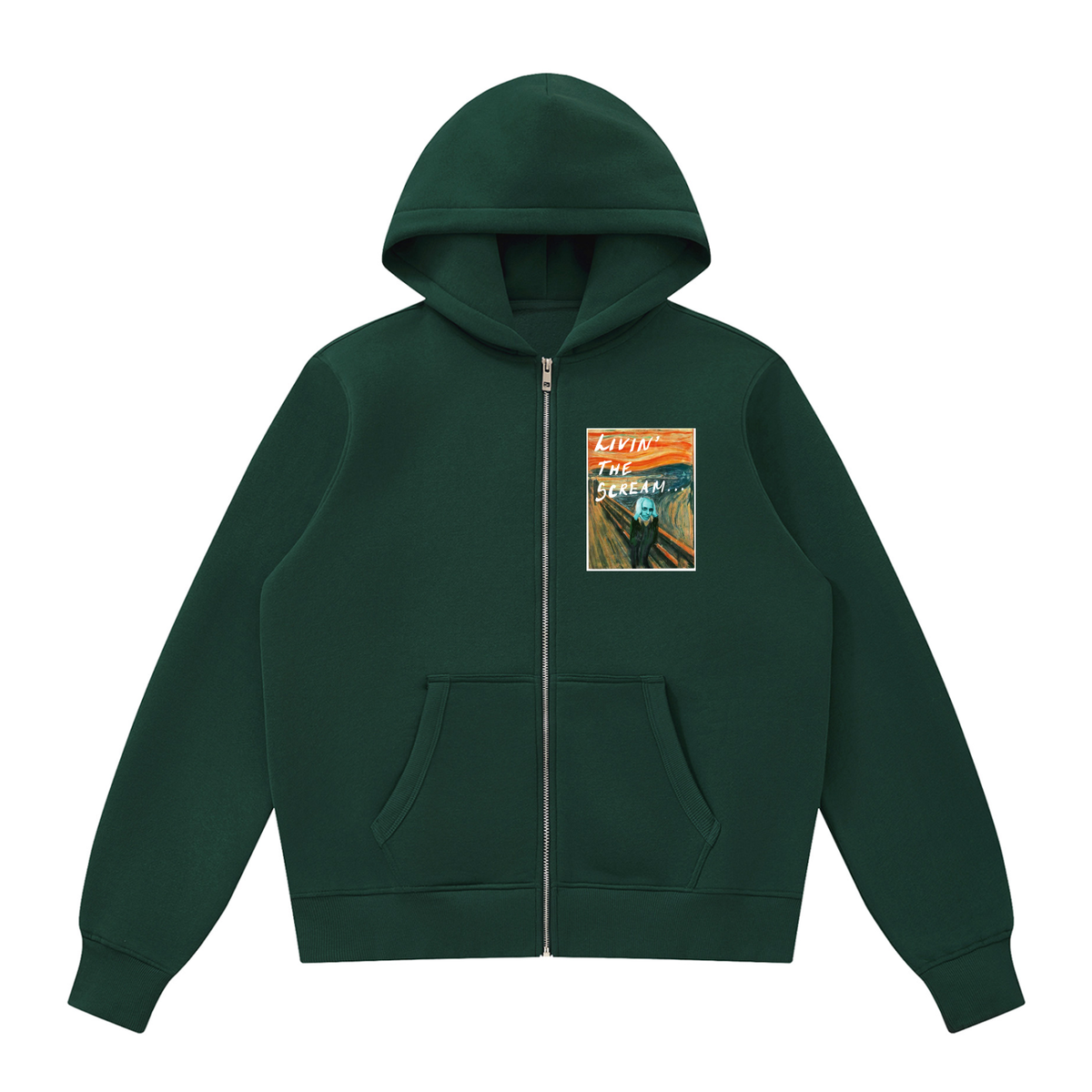 Livin' the Scream Unisex Fleece Full Zip Hoodie