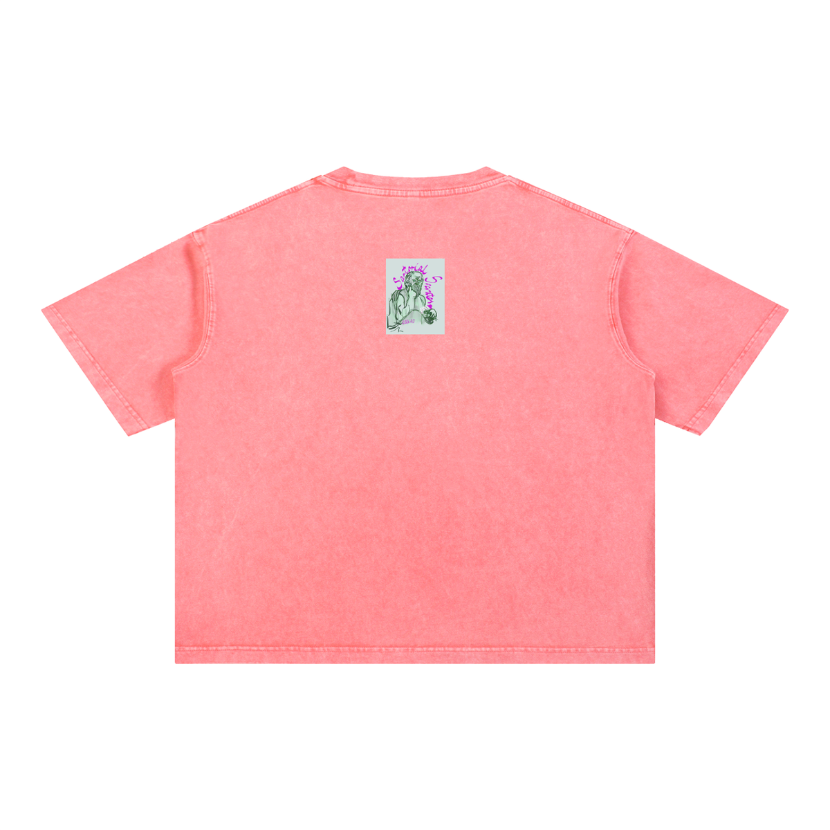 Livin the Scream Mineral Wash Boxy Cotton T-Shirt
