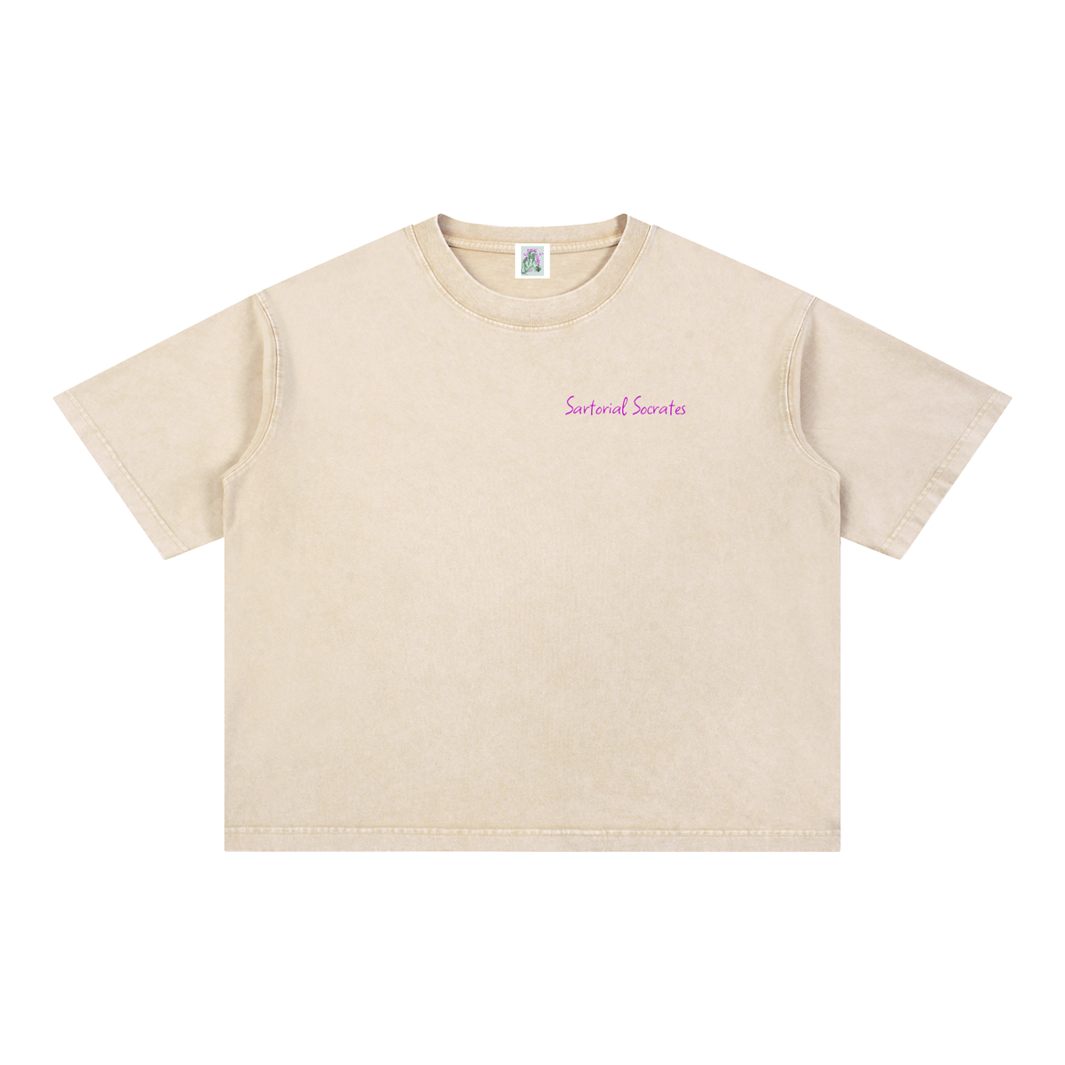 This. Guy. (Back print) Mineral Wash Boxy Cotton T-Shirt