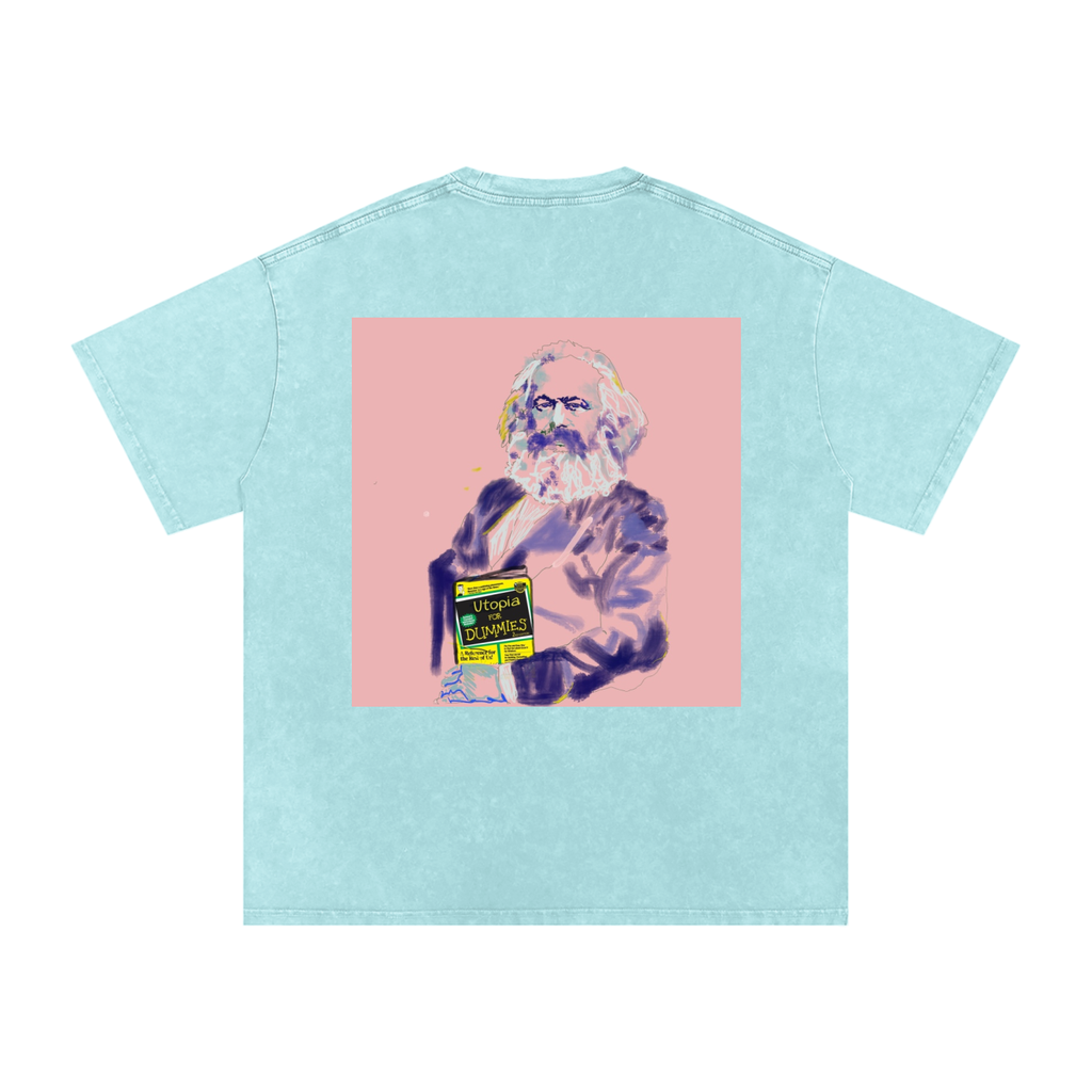 Utopia For Dummies Snow Washed Oversized Cotton T-Shirt