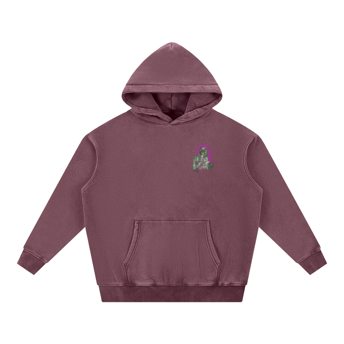 I'm With Solzhenitsyn Snow Wash Fleece Oversize Hoodie