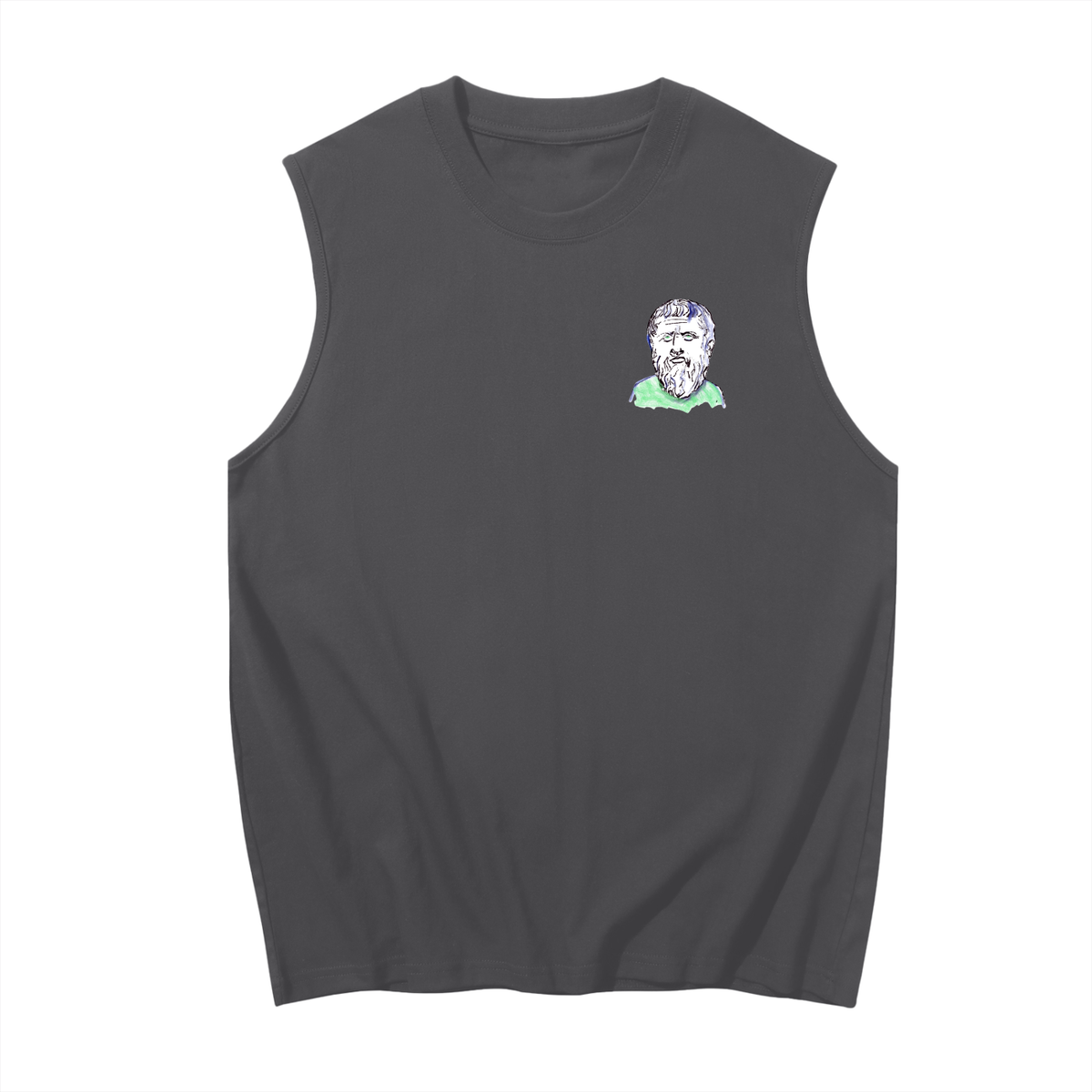 Mini Plato S S Men's Sleeveless Cotton Tank Top