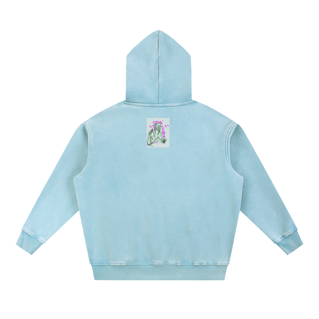 Mini This. Guy. Snow Wash Fleece Oversize Hoodie