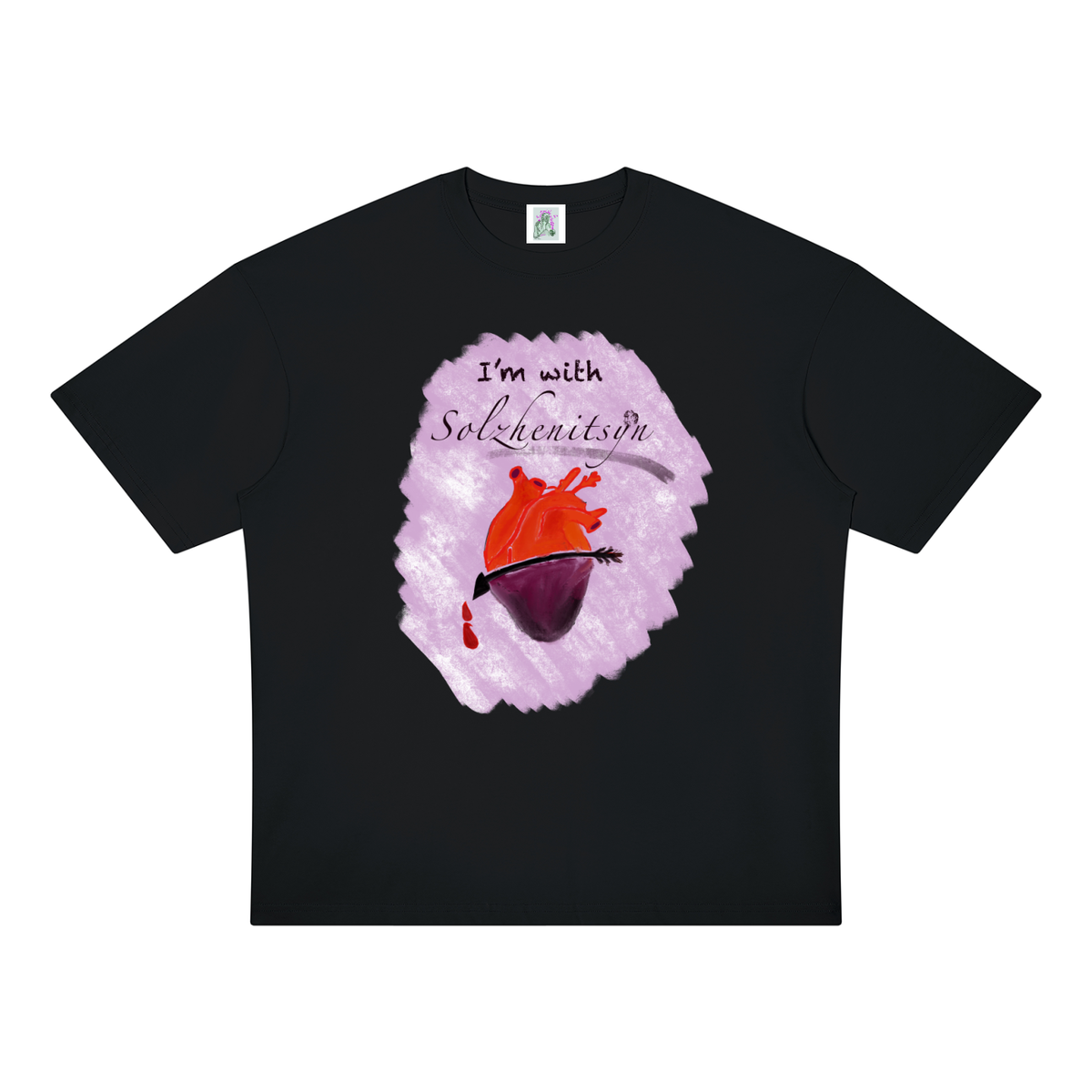 I'm With Solzhenitsyn Unisex Oversized Drop Shoulder T-Shirt