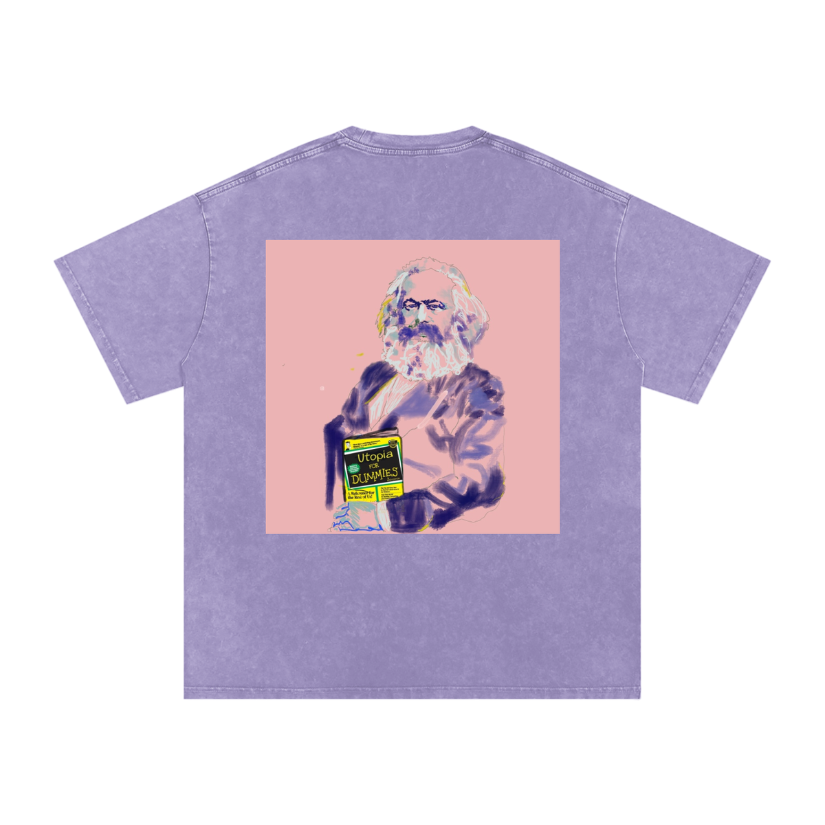 Utopia For Dummies Snow Washed Oversized Cotton T-Shirt