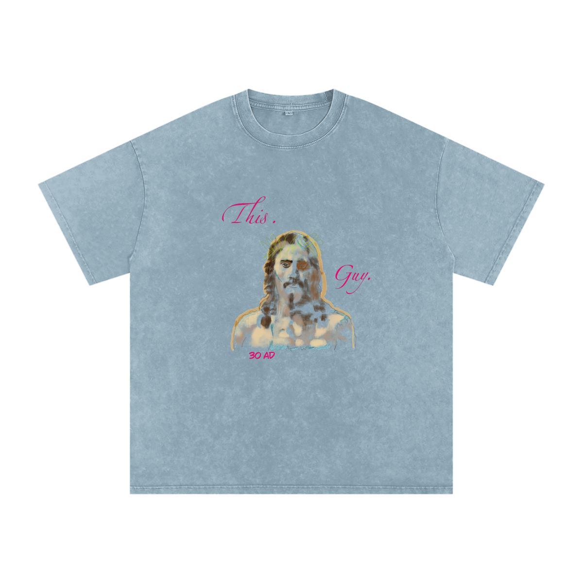 This. Guy. Snow Washed Oversized Cotton T-Shirt