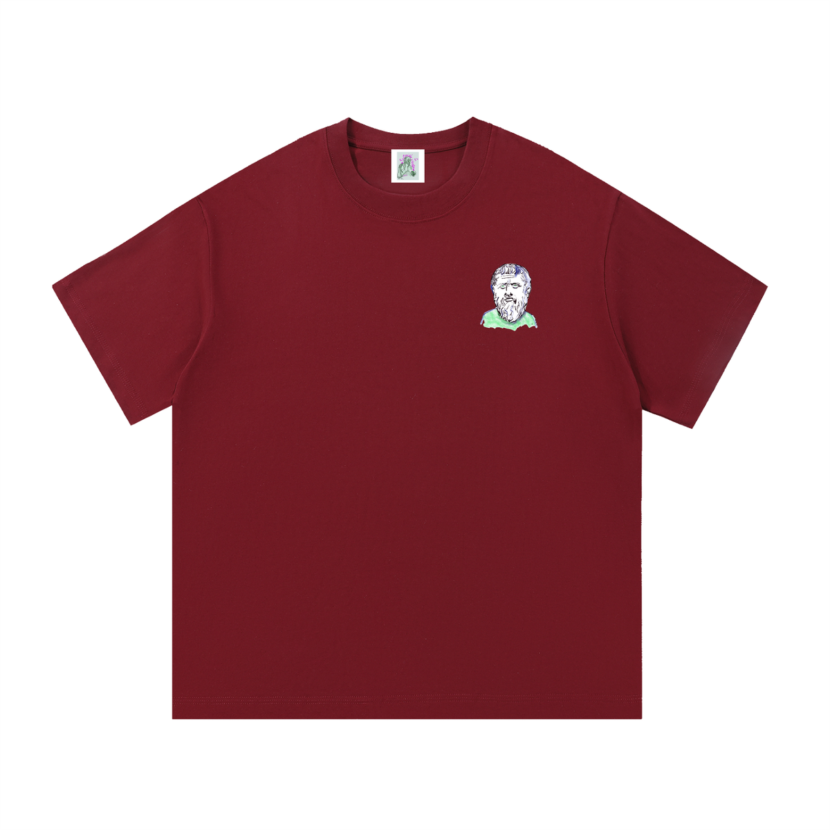 Mini Plato (Large Logo) Essential Cotton T-Shirt