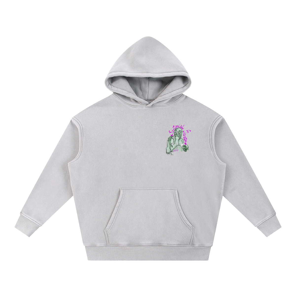 This. Guy. Snow Wash Fleece Oversize Hoodie