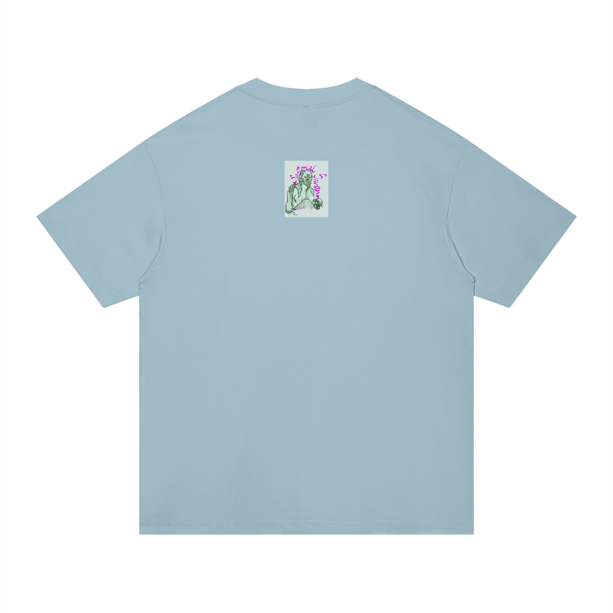 Living the Scream Rounded Unisex Regular Fit Cotton T-Shirt