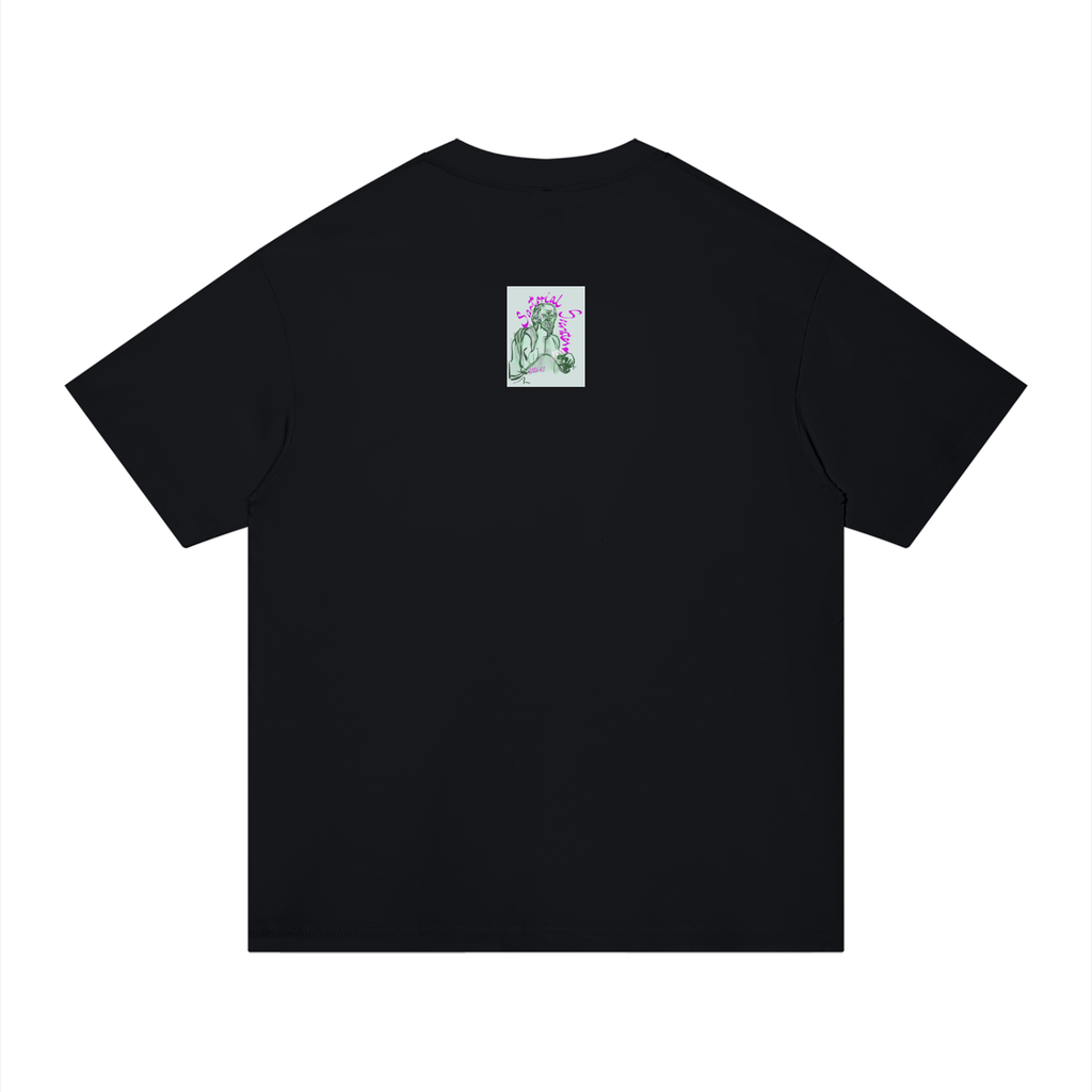 Living the Scream Rounded Unisex Regular Fit Cotton T-Shirt