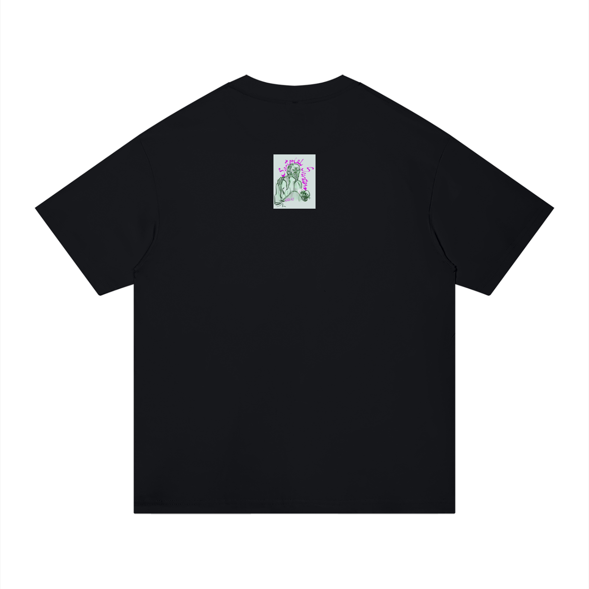Living the Scream Rounded Unisex Regular Fit Cotton T-Shirt