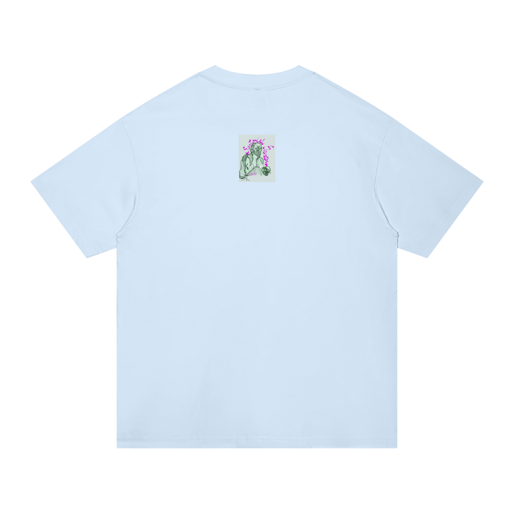 Living the Scream Rounded Unisex Regular Fit Cotton T-Shirt