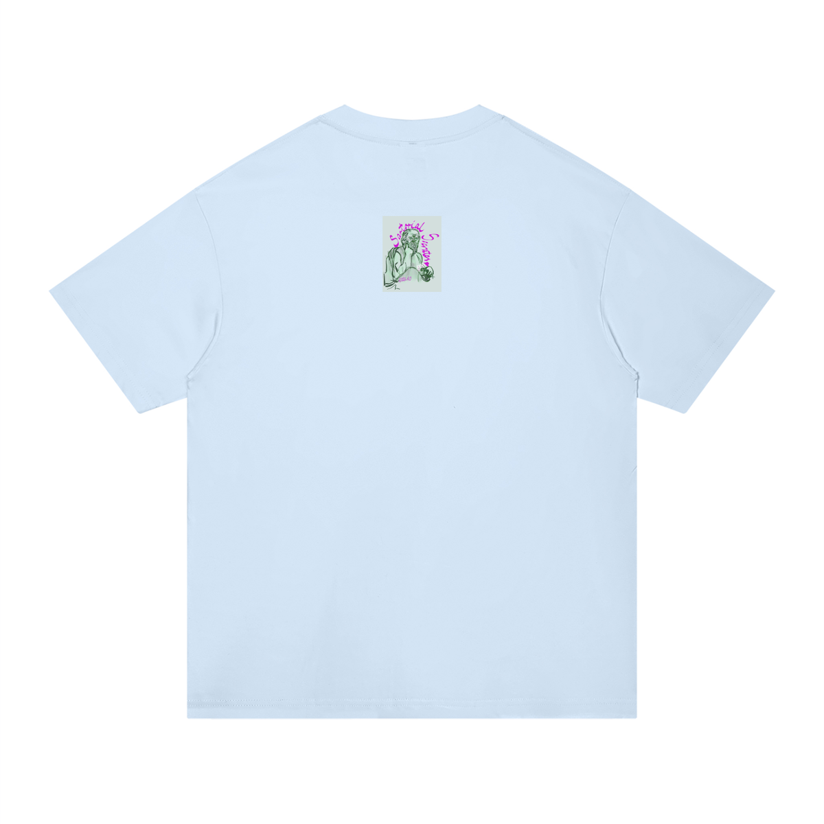 Living the Scream Rounded Unisex Regular Fit Cotton T-Shirt