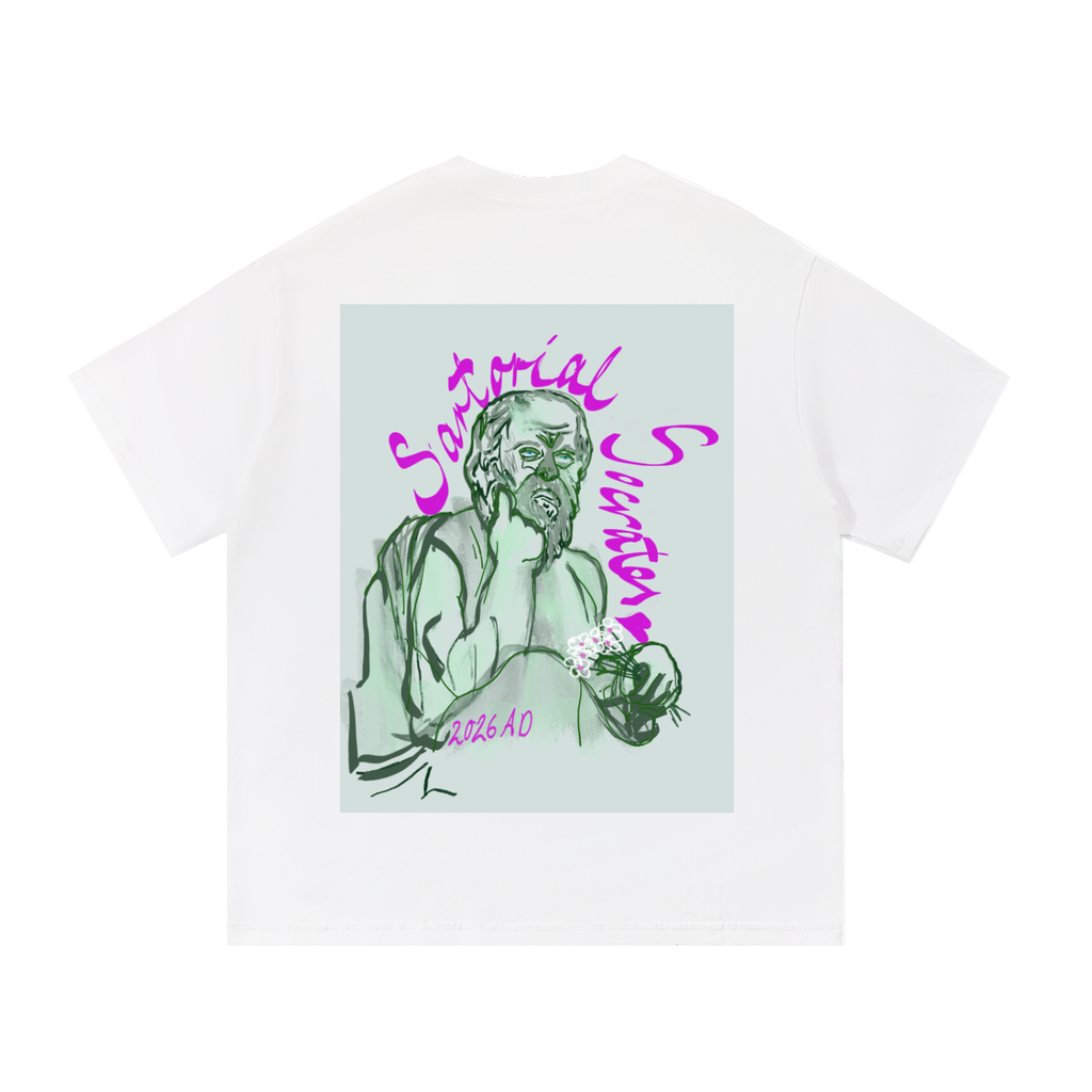 Mini Plato (Large Logo) Essential Cotton T-Shirt