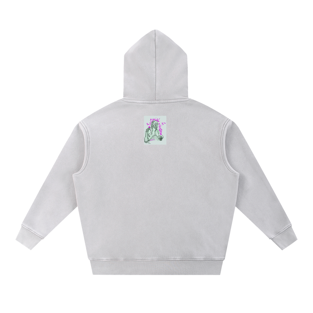 Mini This. Guy. Snow Wash Fleece Oversize Hoodie
