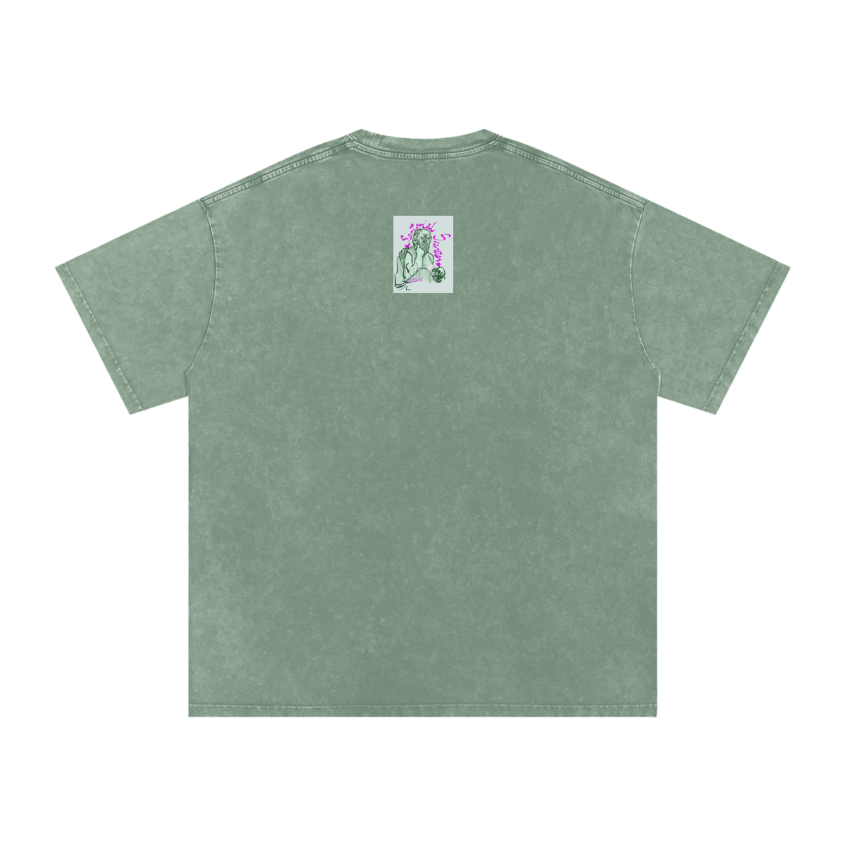 This. Guy. Snow Washed Oversized Cotton T-Shirt