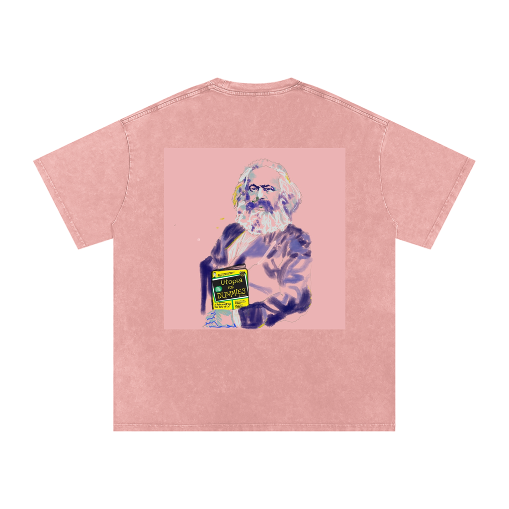Utopia For Dummies Snow Washed Oversized Cotton T-Shirt