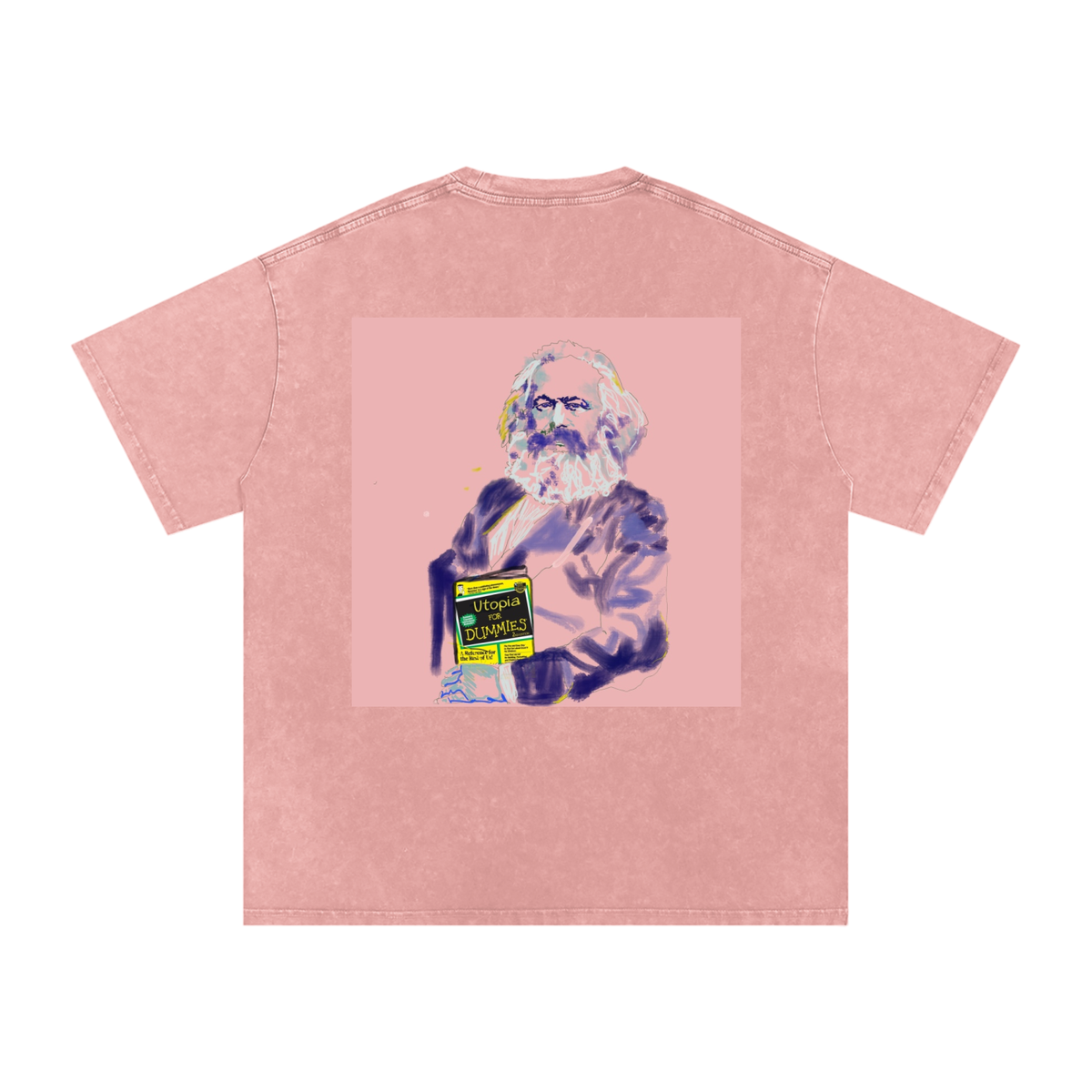Utopia For Dummies Snow Washed Oversized Cotton T-Shirt