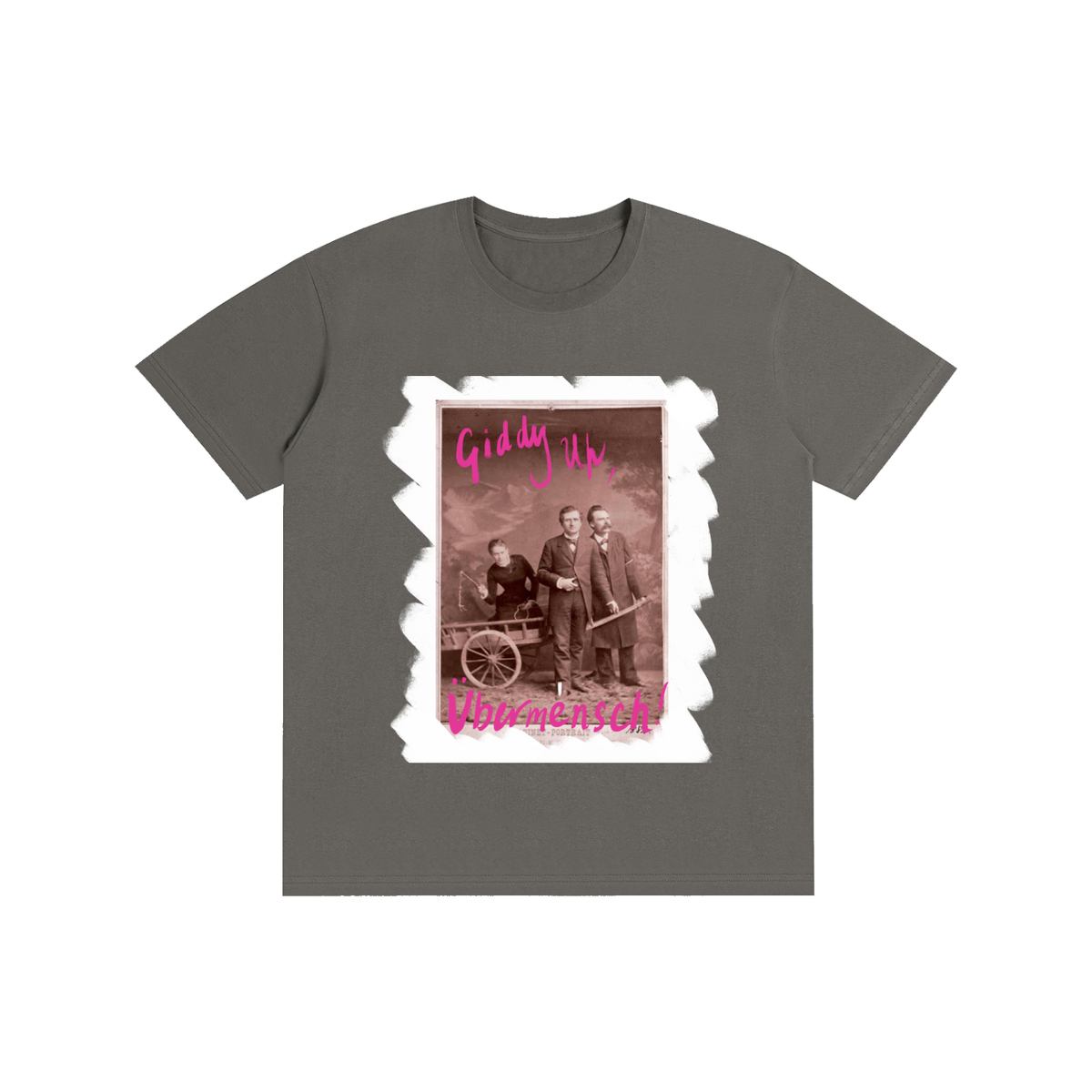 Giddy Up, Unbermensch! Pure Cotton Unisex T-Shirt