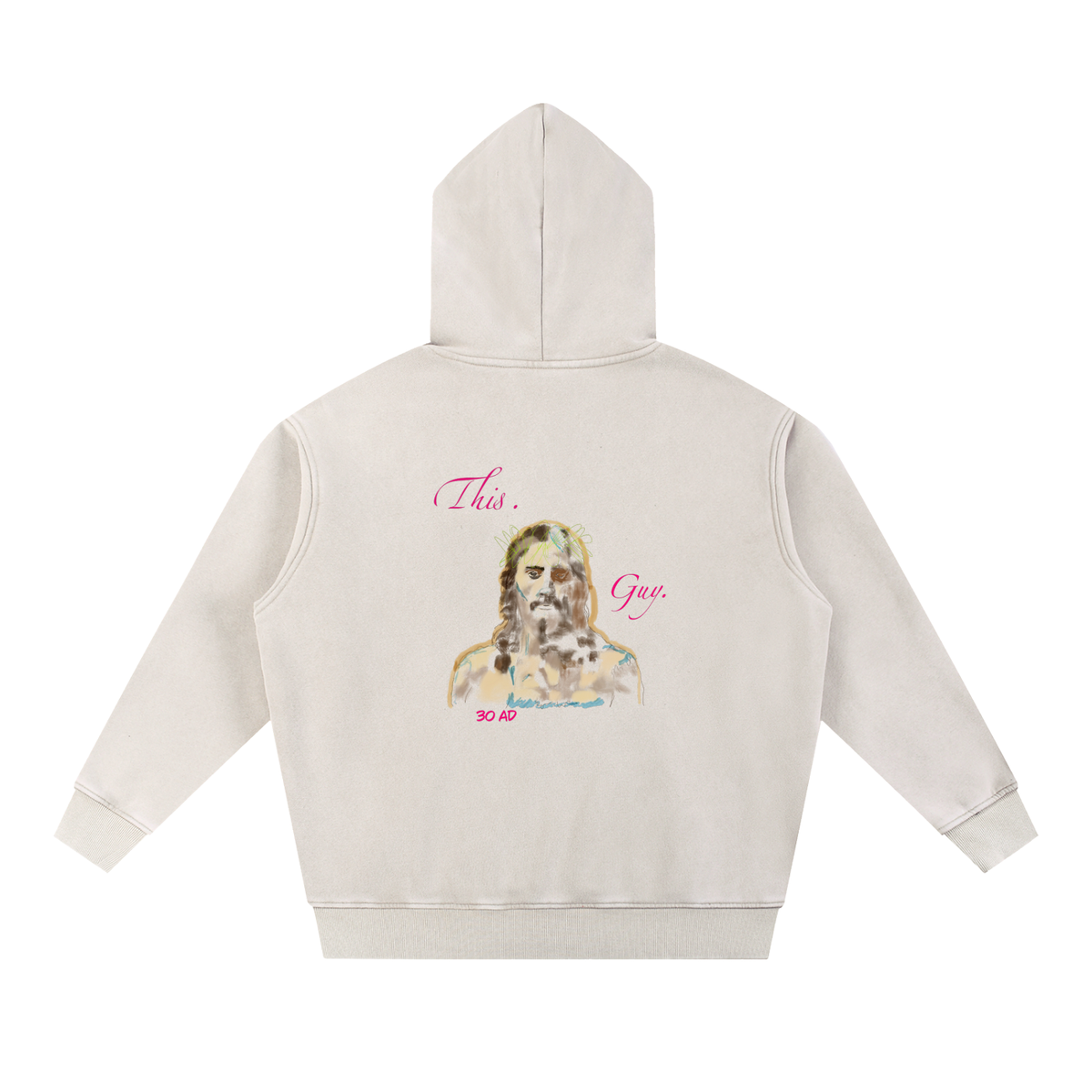 This. Guy. Snow Wash Fleece Oversize Hoodie