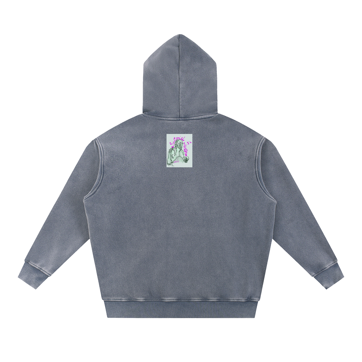 Mini This. Guy. Snow Wash Fleece Oversize Hoodie