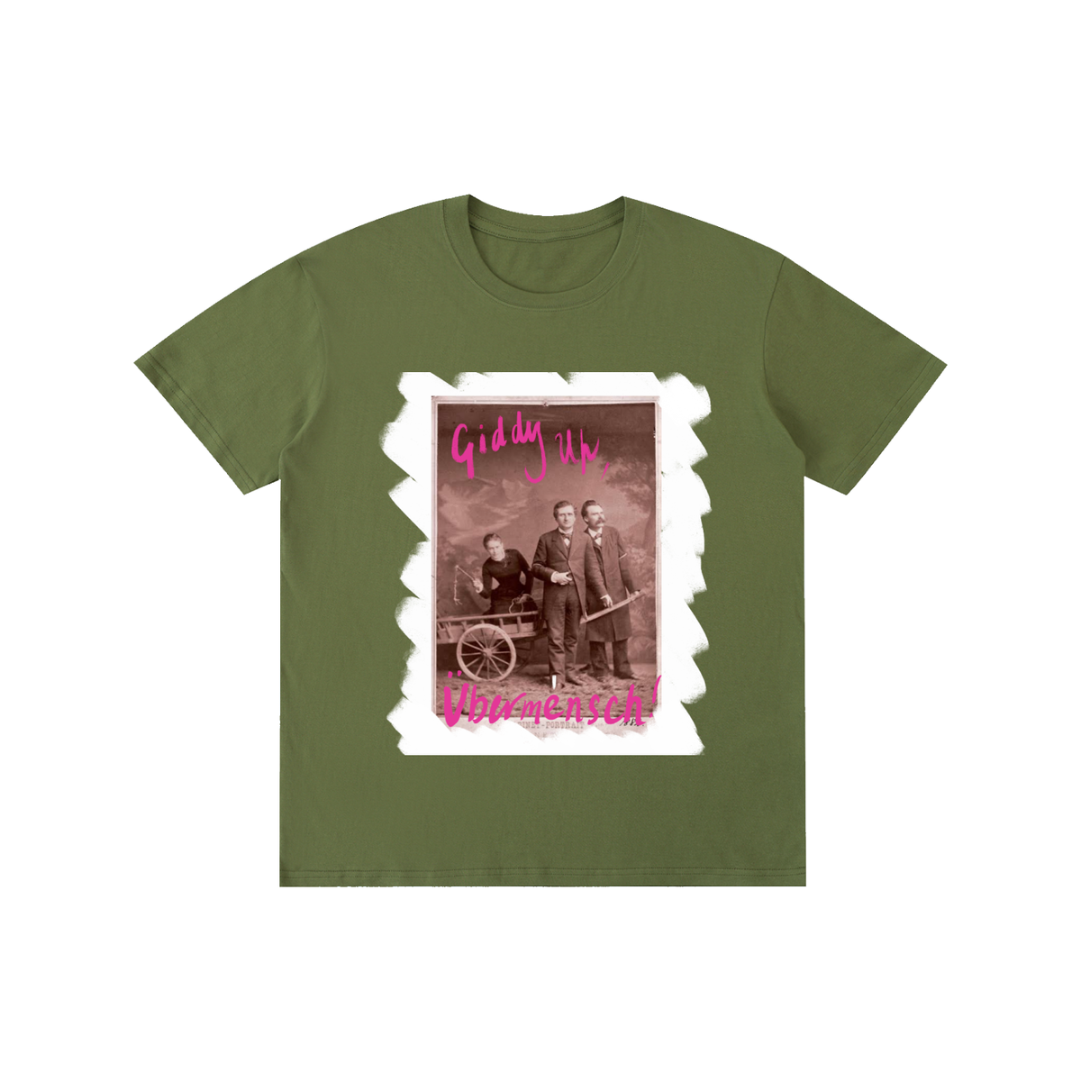 Giddy Up, Unbermensch! Pure Cotton Unisex T-Shirt