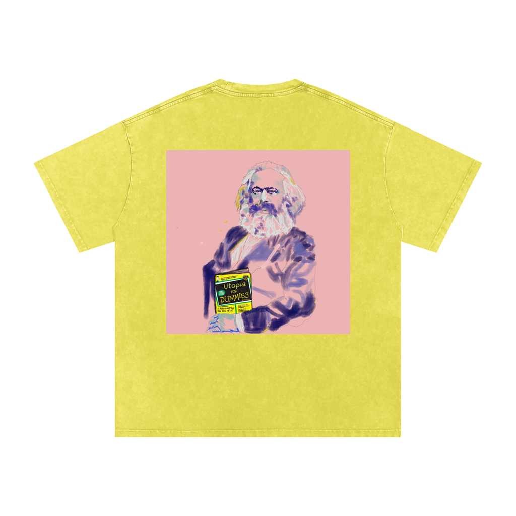 Utopia For Dummies Snow Washed Oversized Cotton T-Shirt