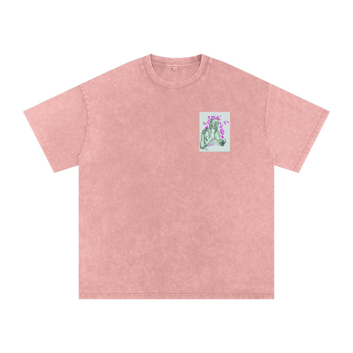 Utopia For Dummies Snow Washed Oversized Cotton T-Shirt