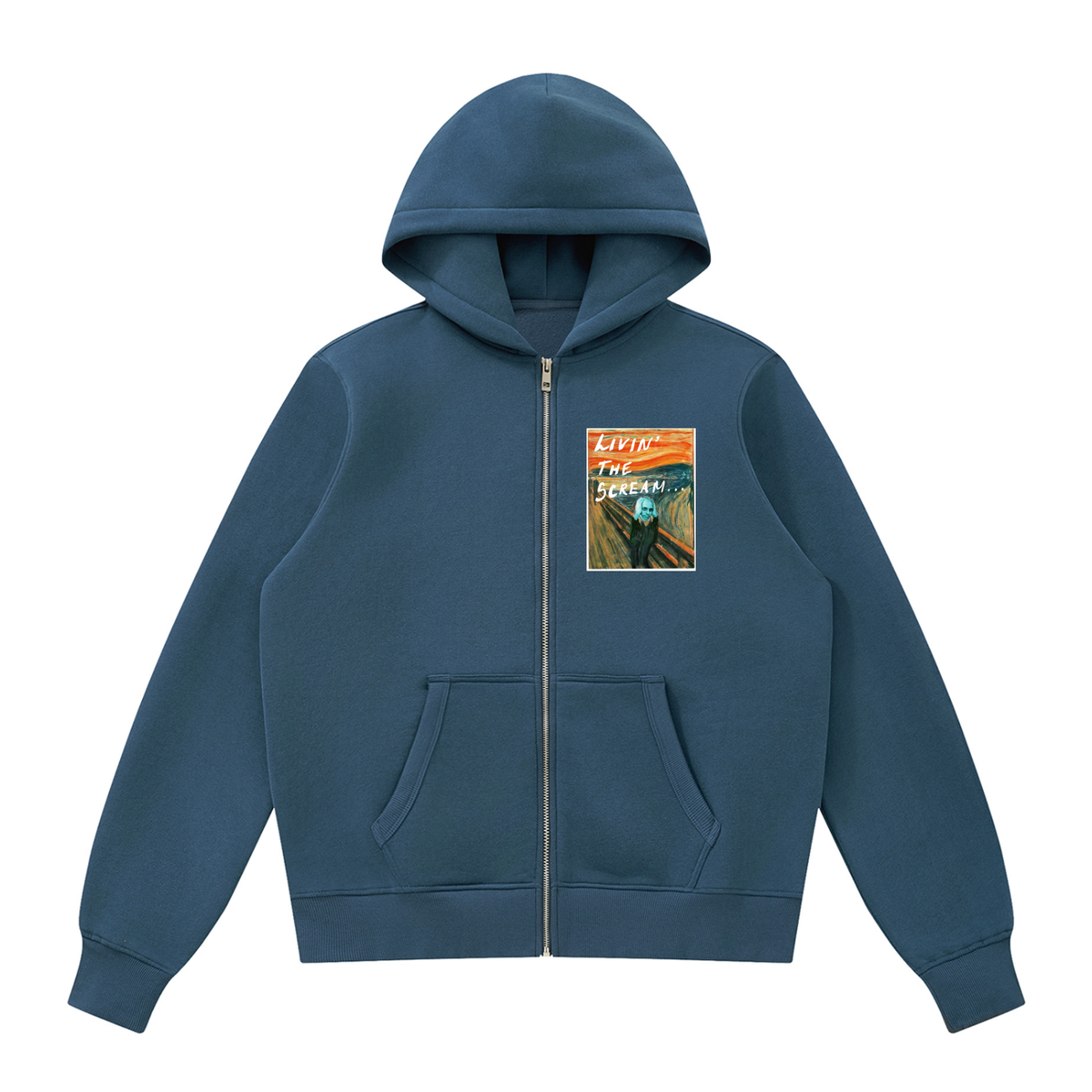 Livin' the Scream Unisex Fleece Full Zip Hoodie