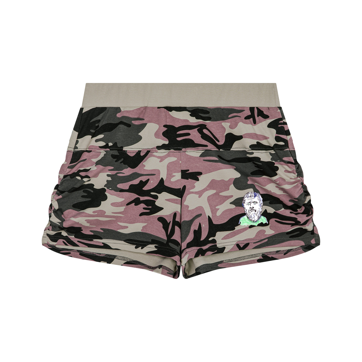 Mini Plato Women's Slim Camo Shorts