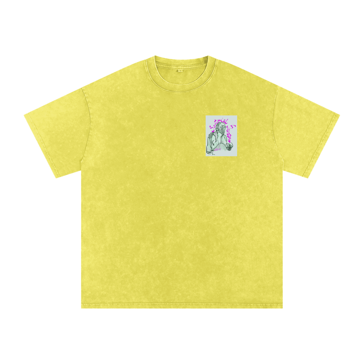 Utopia For Dummies Snow Washed Oversized Cotton T-Shirt