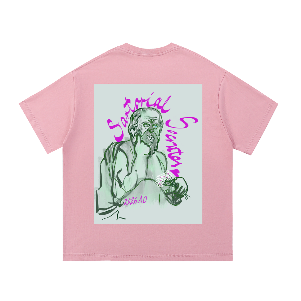Mini Plato (Large Logo) Essential Cotton T-Shirt
