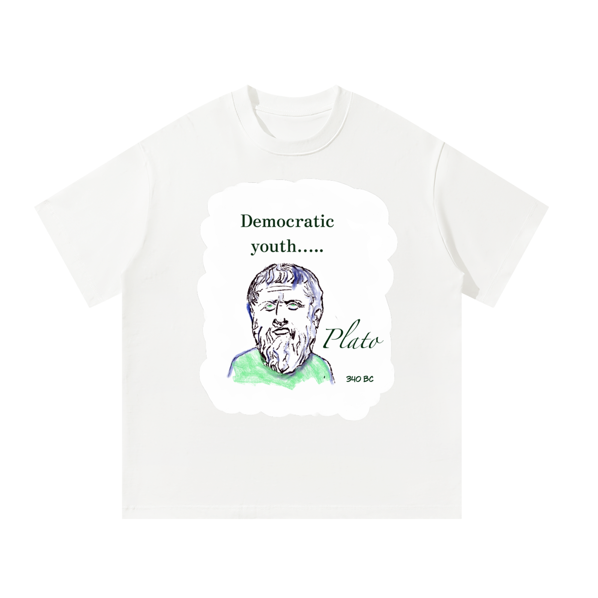 Democratic Youth Plato Unisex Oversized T-Shirt