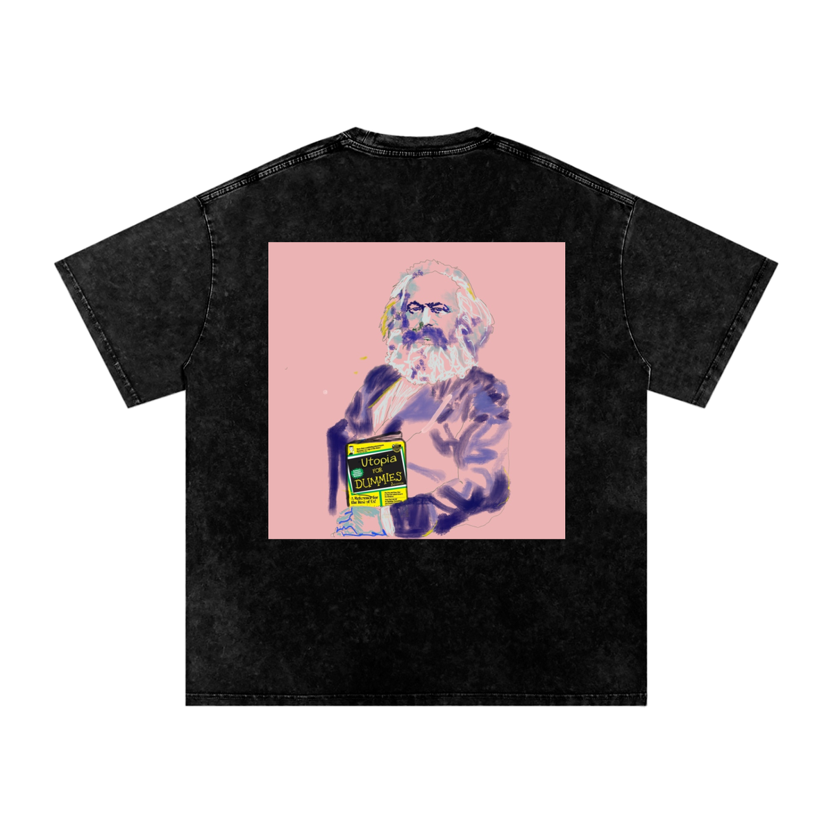 Utopia For Dummies Snow Washed Oversized Cotton T-Shirt