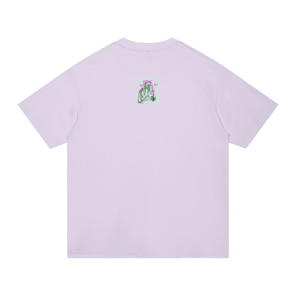 Living the Scream Rounded Unisex Regular Fit Cotton T-Shirt