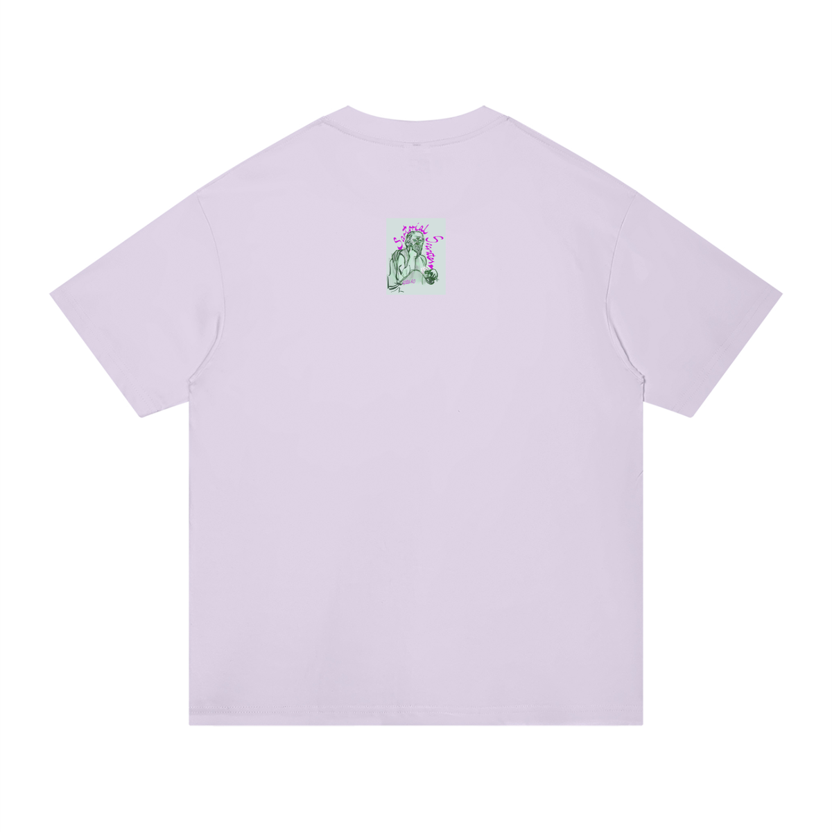 Living the Scream Rounded Unisex Regular Fit Cotton T-Shirt