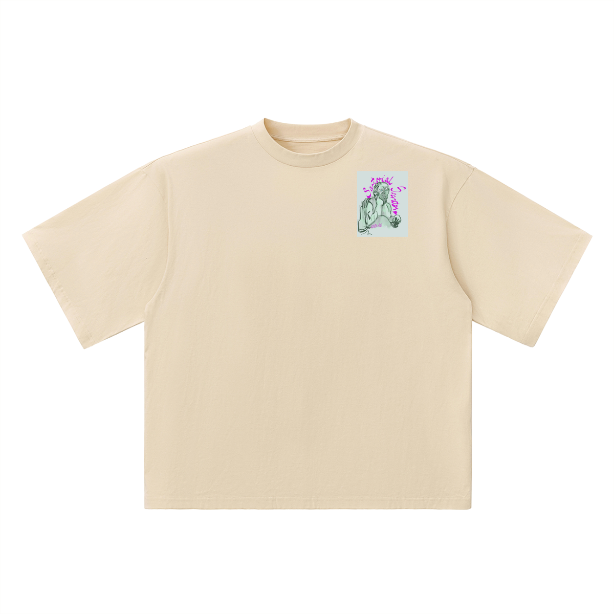 This. Guy. (Back) Oversized Drop Shoulder T-Shirt