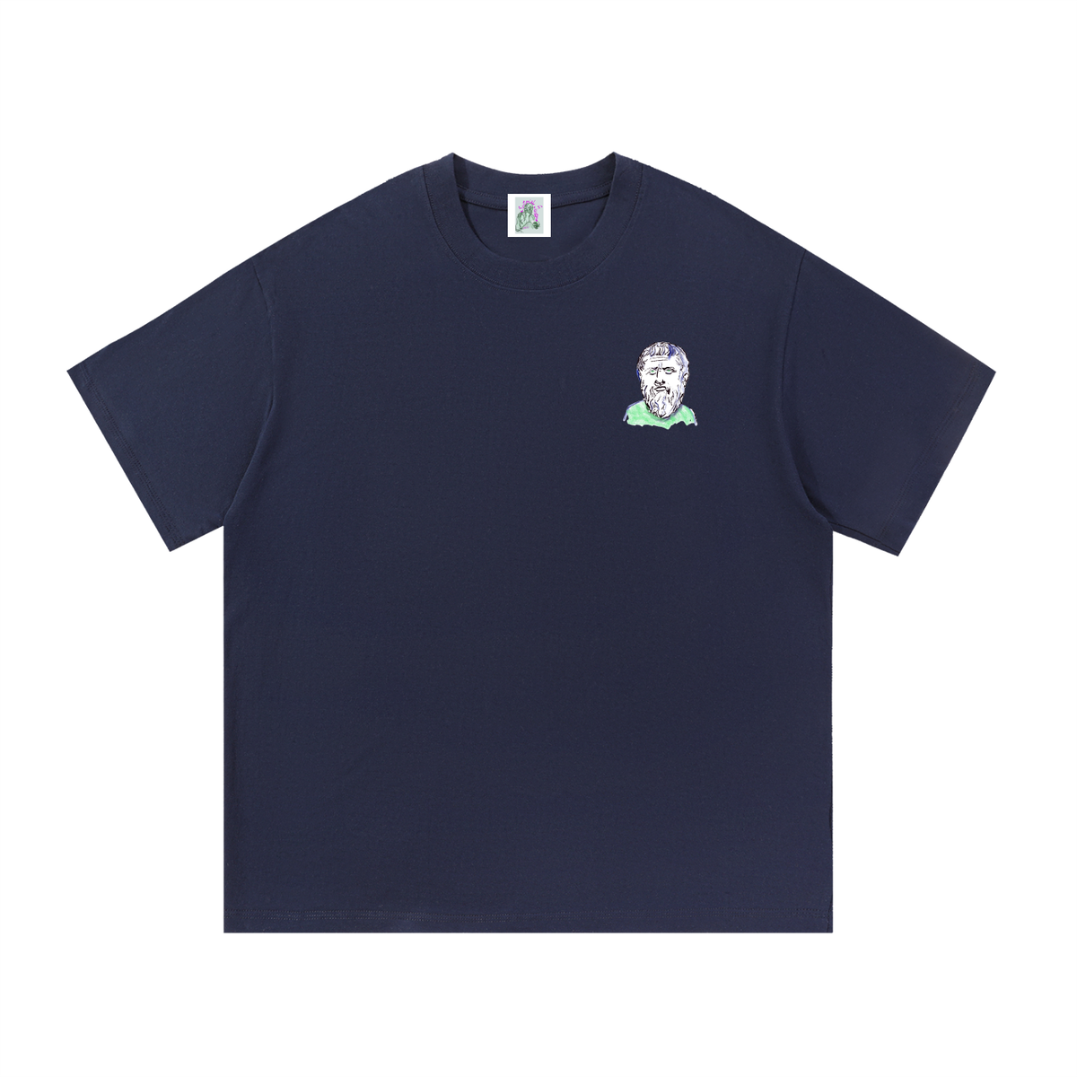 Mini Plato (Large Logo) Essential Cotton T-Shirt