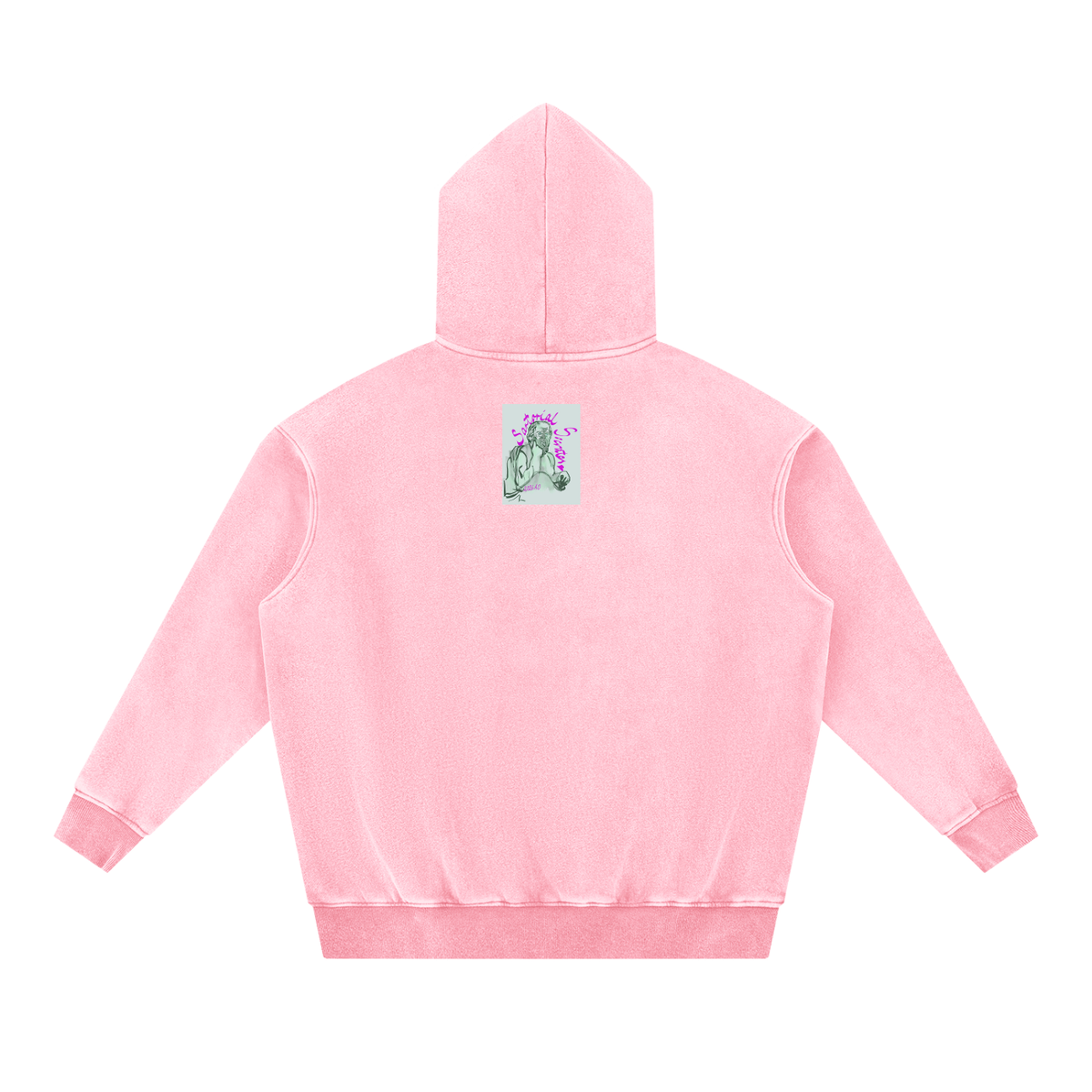 Mini This. Guy. Snow Wash Fleece Oversize Hoodie