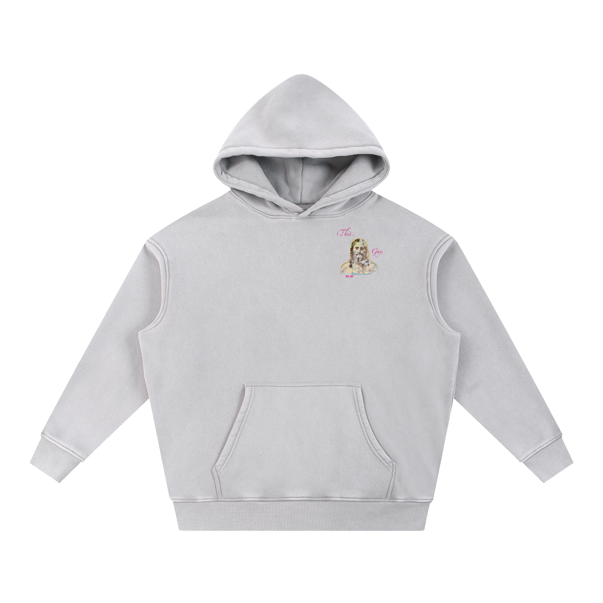 Mini This. Guy. Snow Wash Fleece Oversize Hoodie