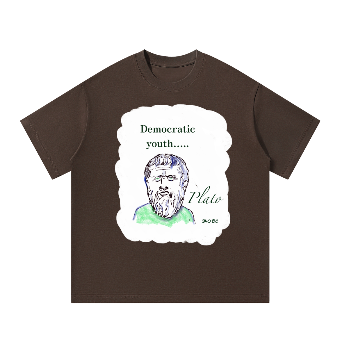Plato Democratic Youth Unisex Oversized T-Shirt