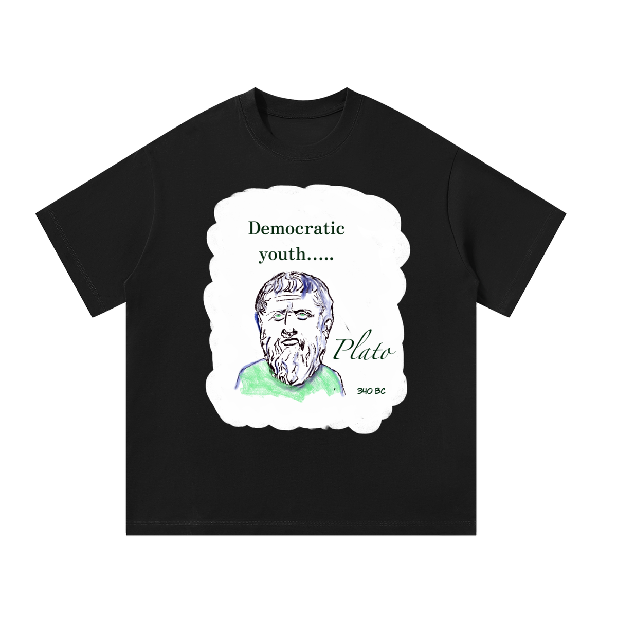 Plato Democratic Youth Unisex Oversized T-Shirt