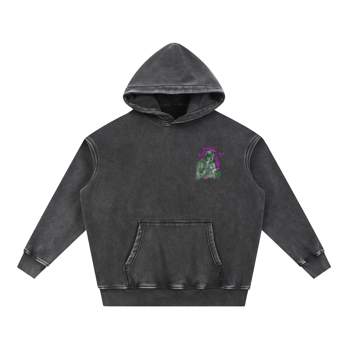 This. Guy. Snow Wash Fleece Oversize Hoodie
