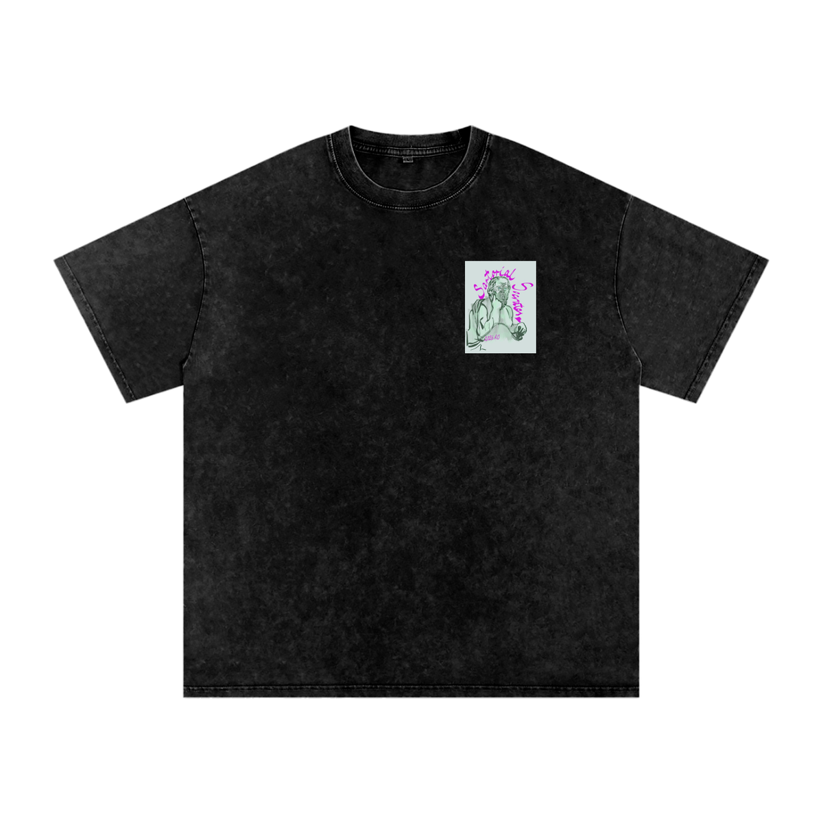Utopia For Dummies Snow Washed Oversized Cotton T-Shirt