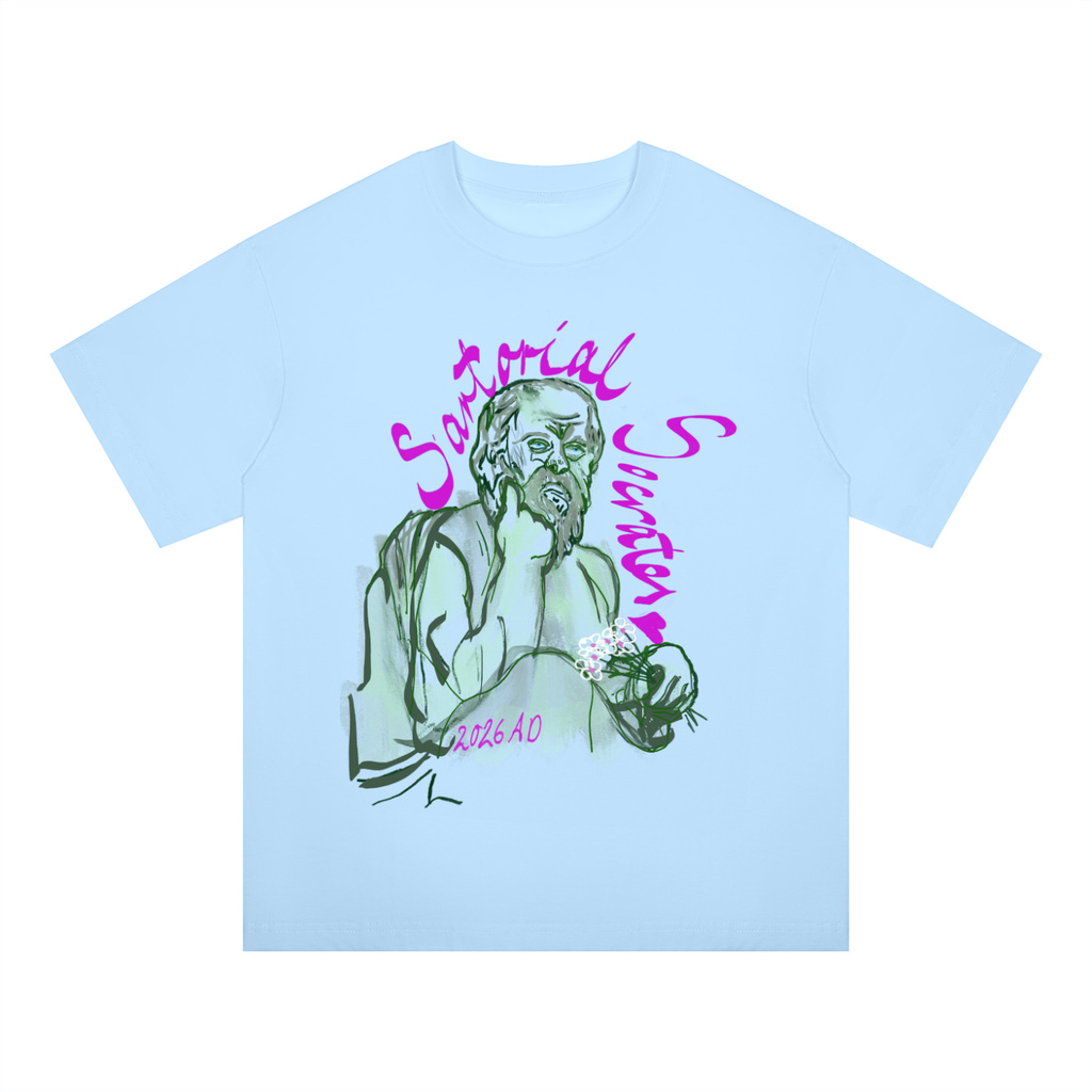Sartorial Socrates Unisex Oversized Drop Shoulder T-Shirt