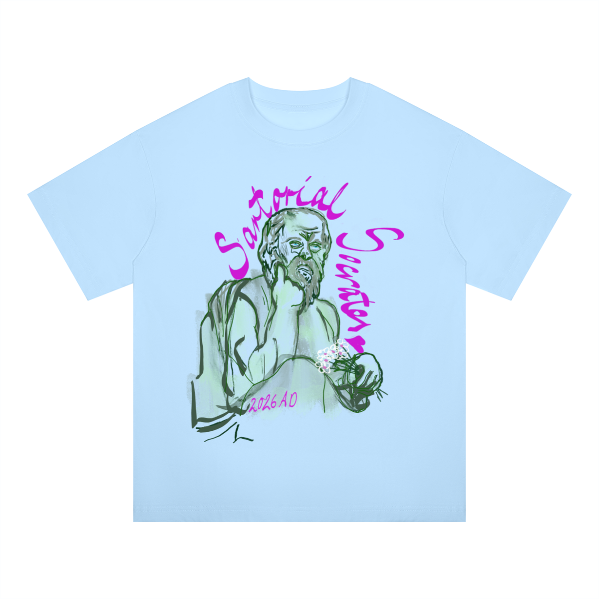 Sartorial Socrates Unisex Oversized Drop Shoulder T-Shirt