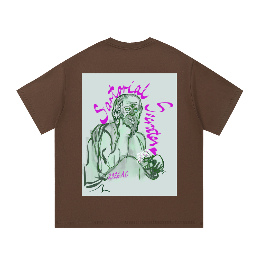 Mini Plato (Large Logo) Essential Cotton T-Shirt