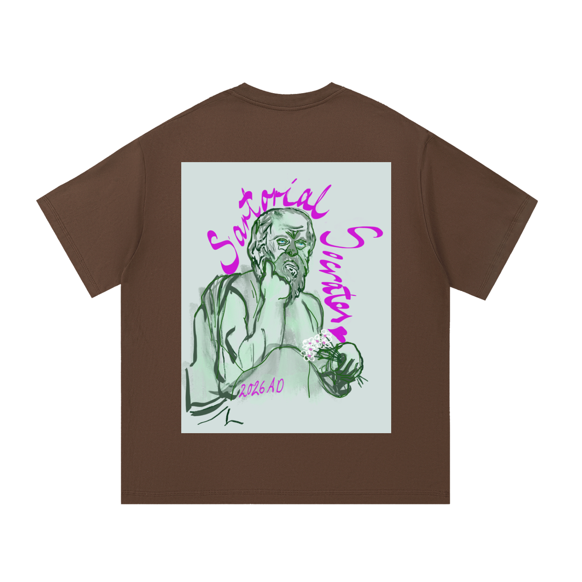 Mini Plato (Large Logo) Essential Cotton T-Shirt
