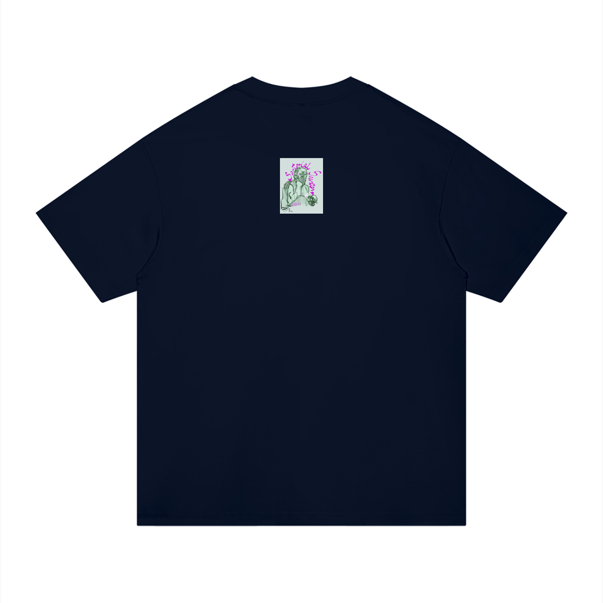 Living the Scream Rounded Unisex Regular Fit Cotton T-Shirt