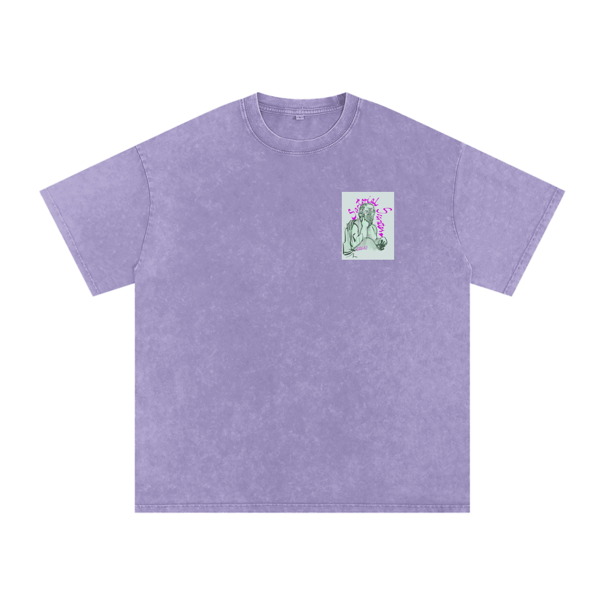 Utopia For Dummies Snow Washed Oversized Cotton T-Shirt